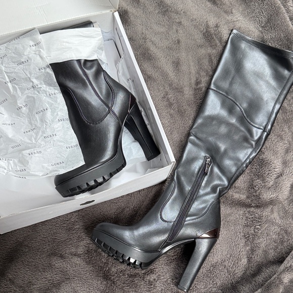 Guess Shoes - Guess Taylin Black LL High Heel Boots